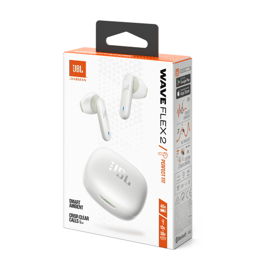 JBL Wave Flex 2 - White - True Wireless Earbuds - Detailshot 15 image number null
